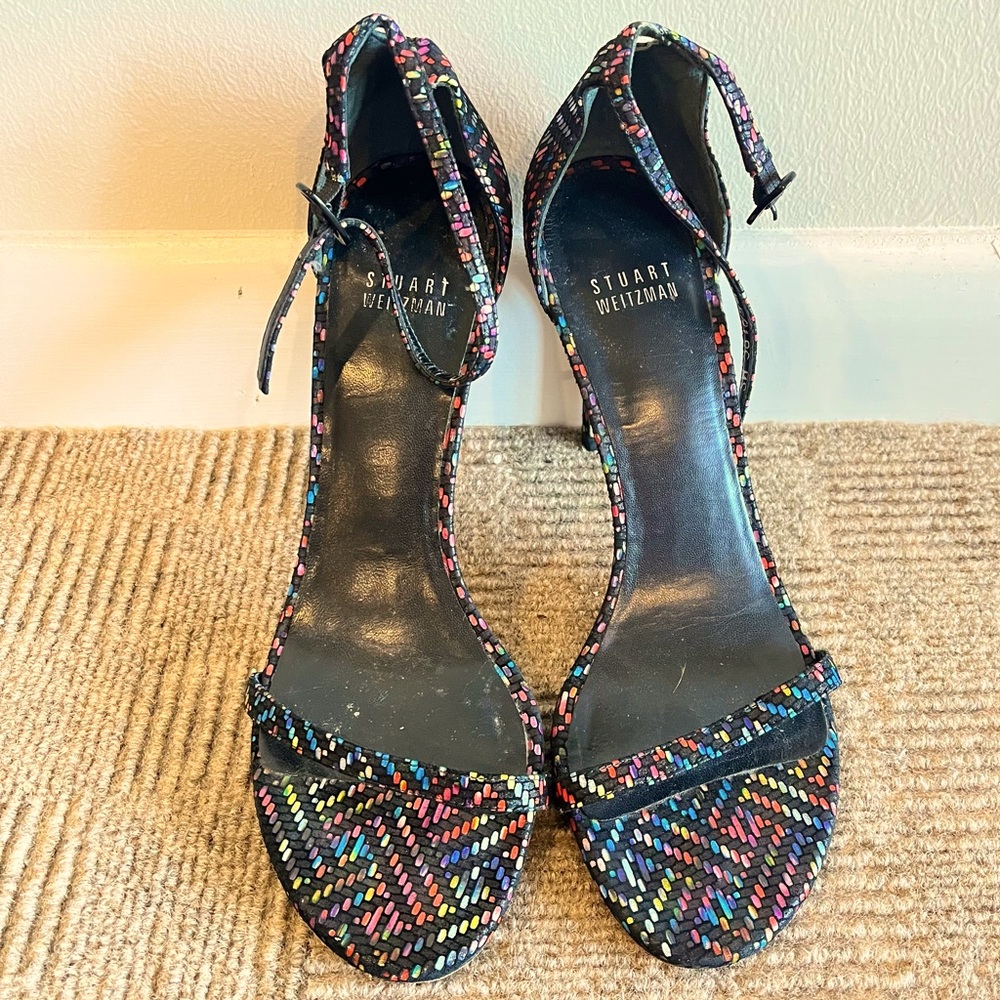 STUART WEITZMAN “NUDIST” SANDAL - SIZE 8 Multicolor